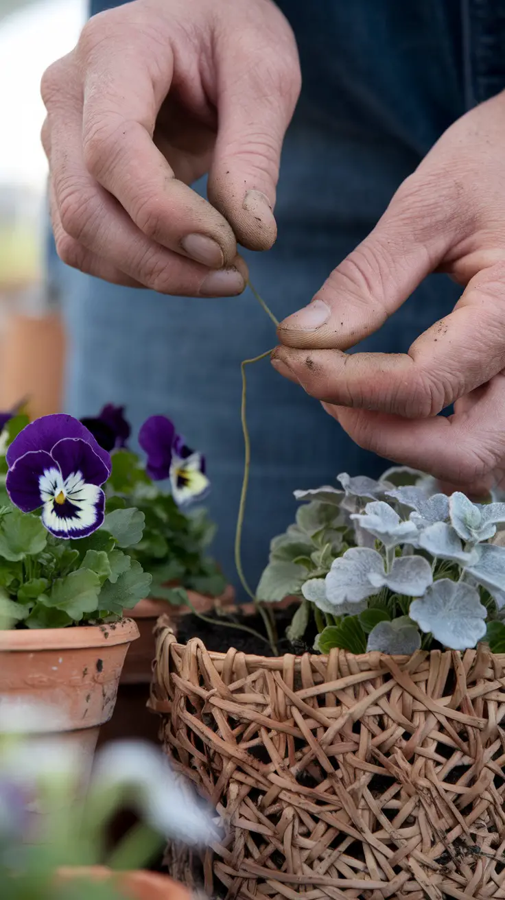 Creating hanging baskets