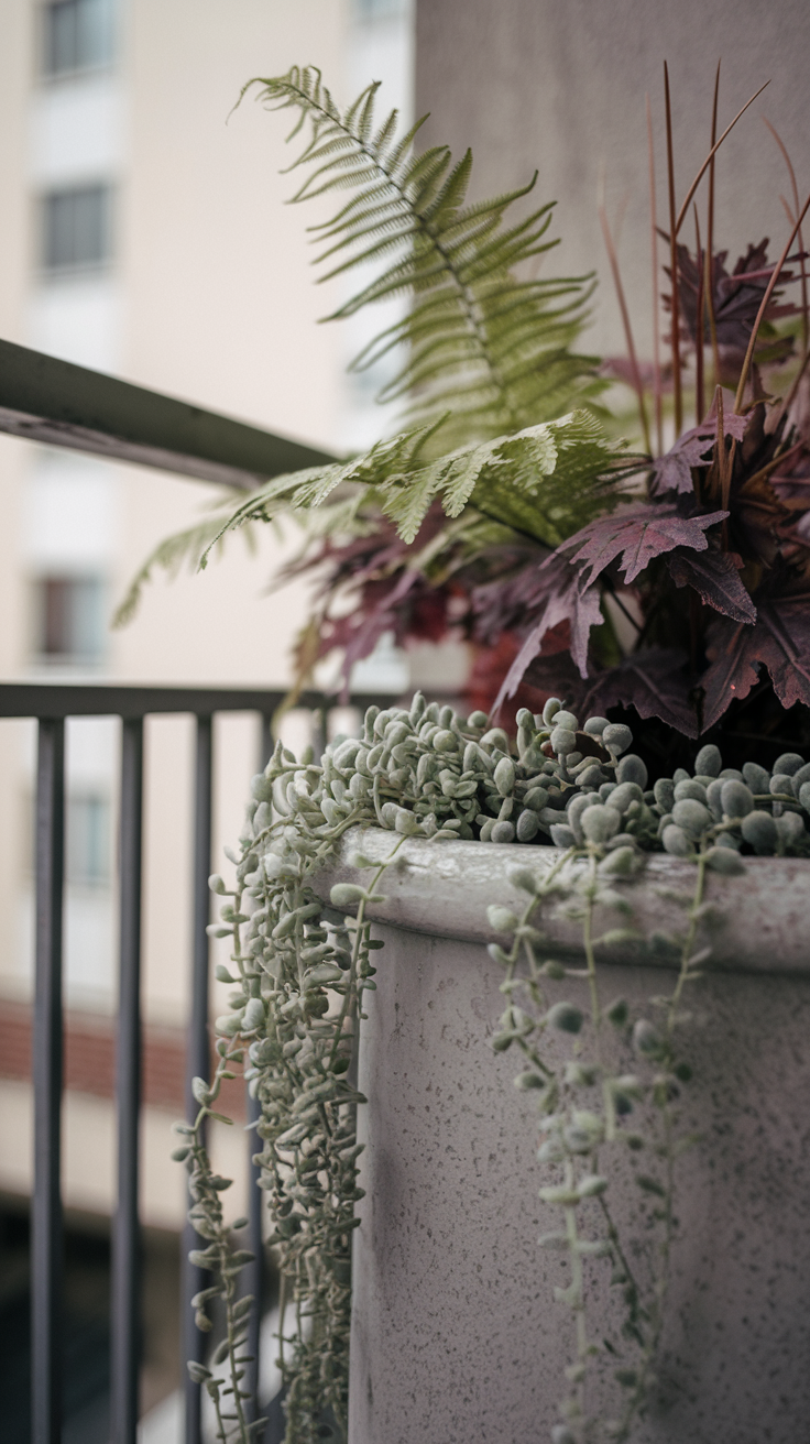 Fall porch planter: 